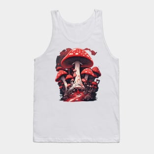 Graffiti mushroom illustration art Tank Top